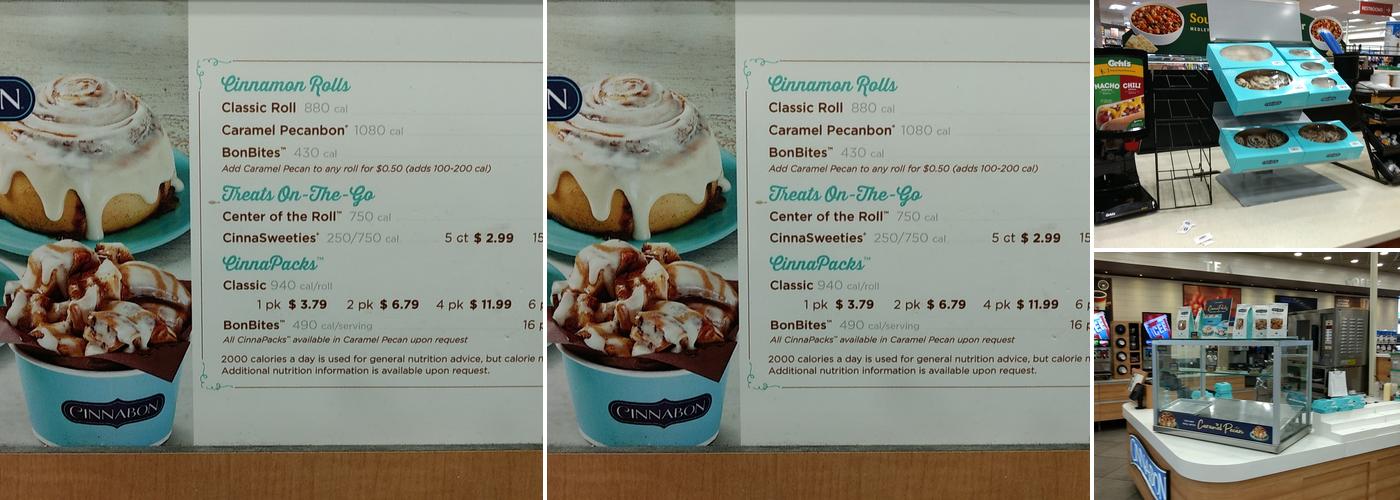 Cinnabon Menu