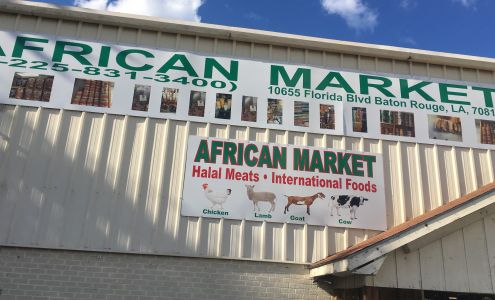 African Grocery Store Food Market Halal Meats