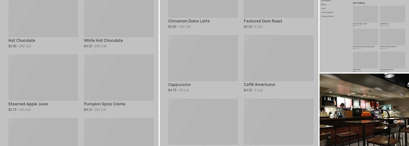 Starbucks Menu