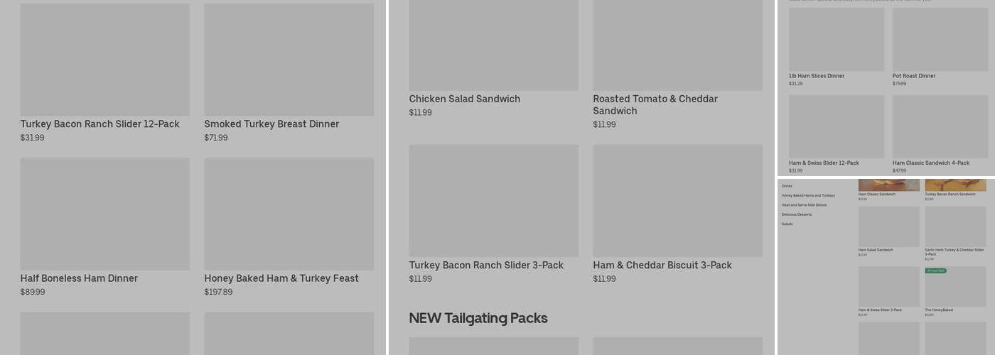 The Honey Baked Ham Company Menu