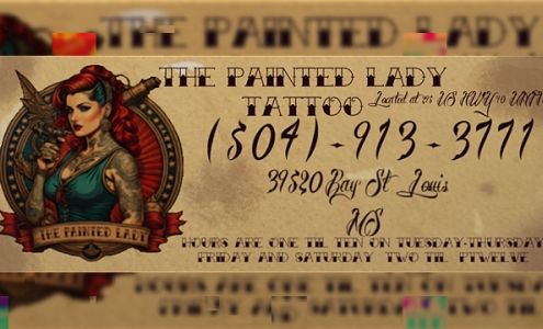 The Painted Lady Tattoo 295 US-90 Unit-14, Bay St Louis Mississippi 39520