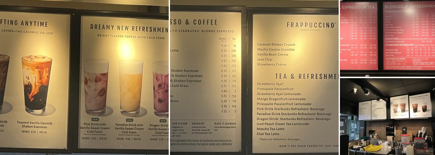 Starbucks Menu