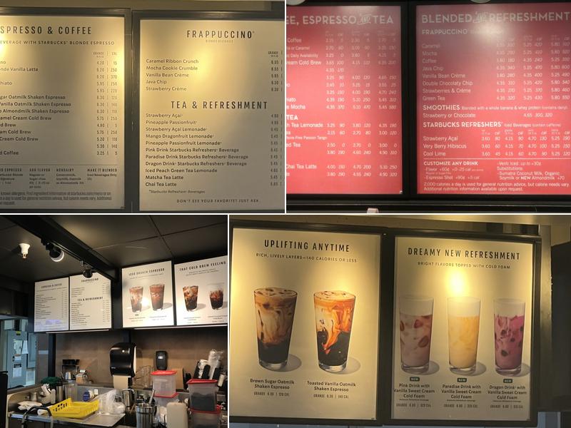 Starbucks Menu