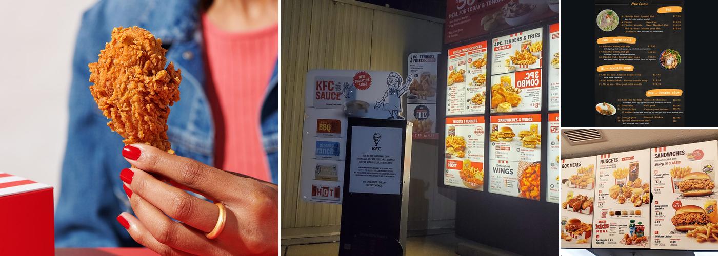 KFC Menu