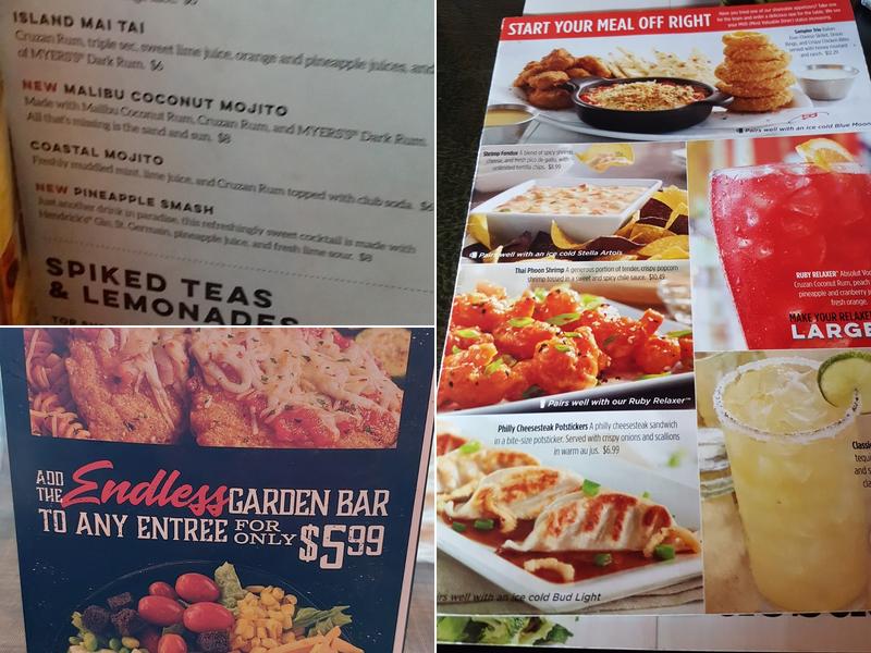Ruby Tuesday Menu