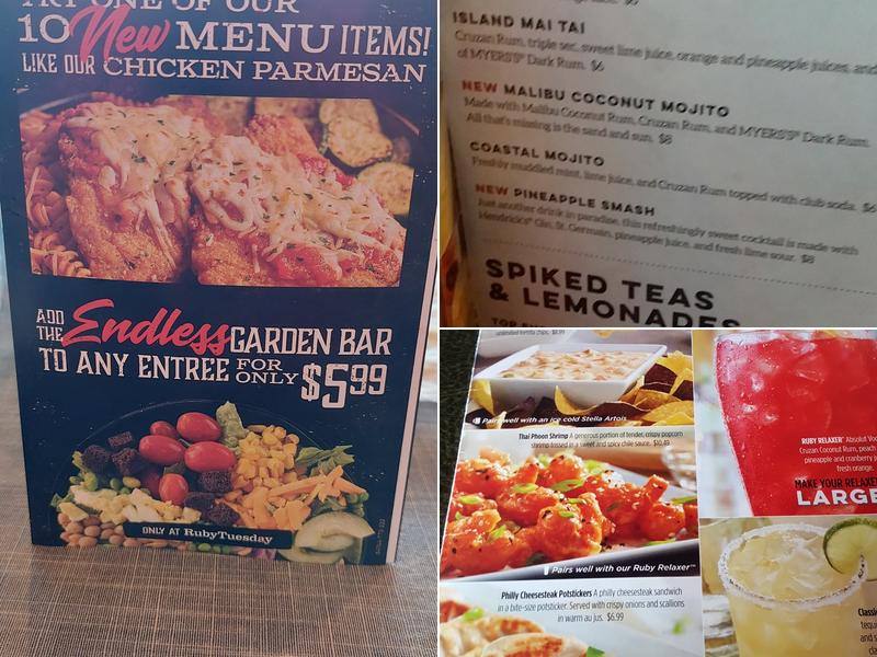 Ruby Tuesday Menu