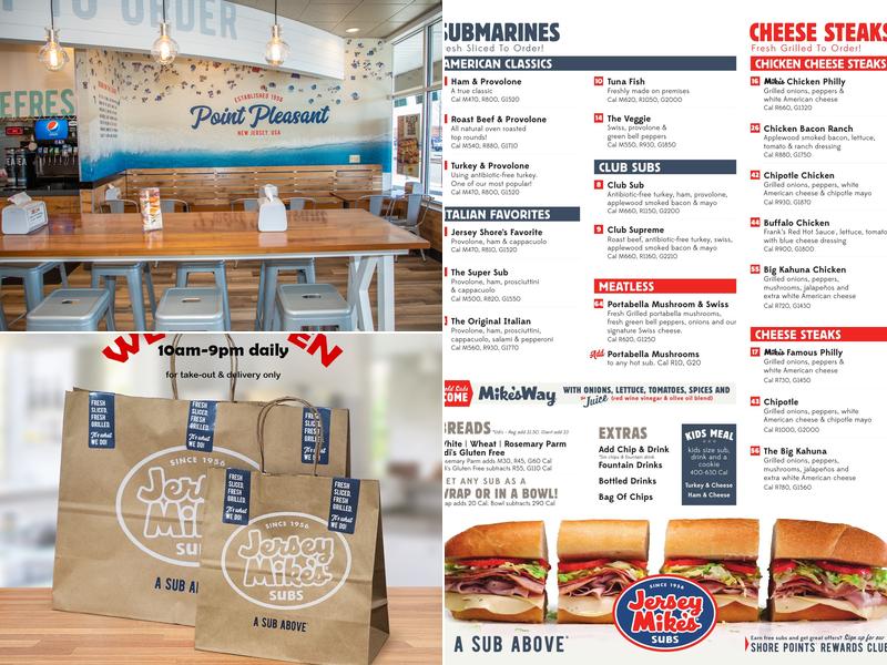 Jersey Mike's Subs Menu