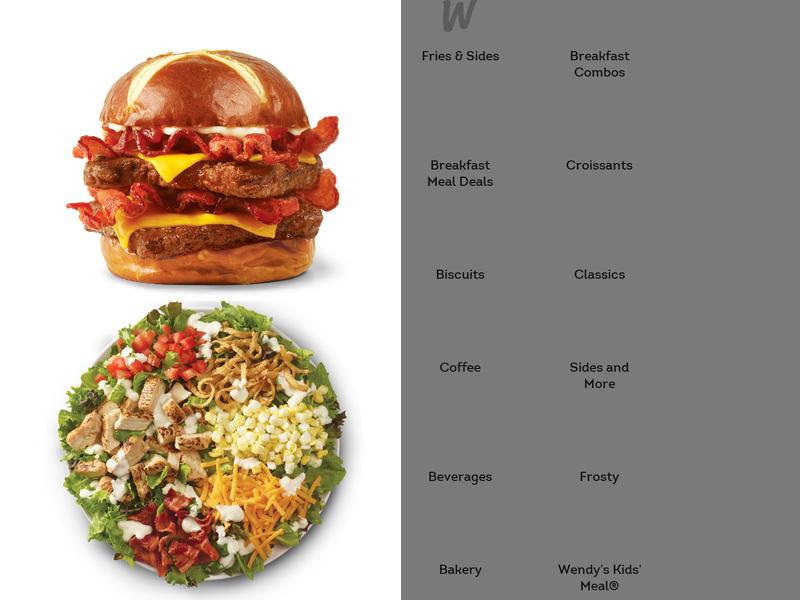 Wendy's Menu
