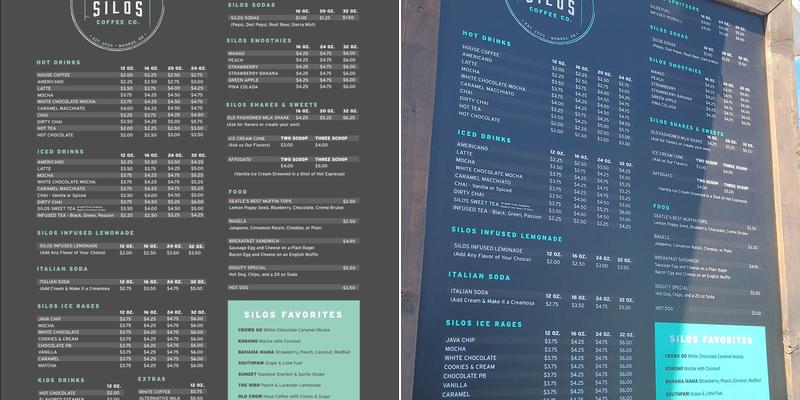 Silos Coffee Menu