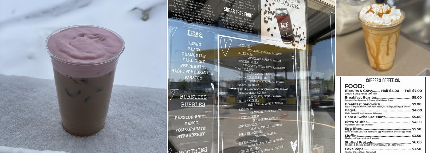 Coppers Coffee Co. Menu