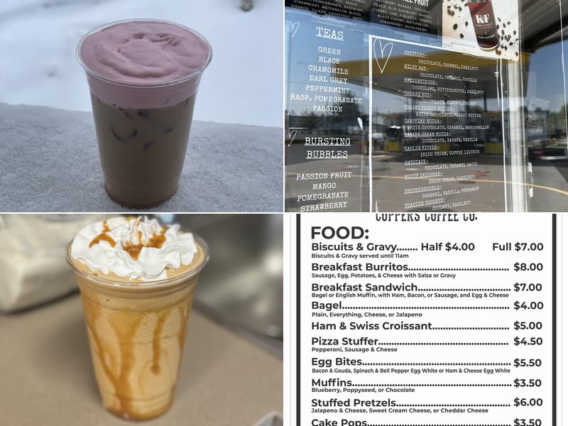 Coppers Coffee Co. Menu