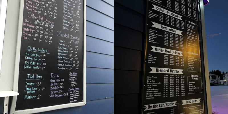 Stacey’s Ridgeway Caffe Menu
