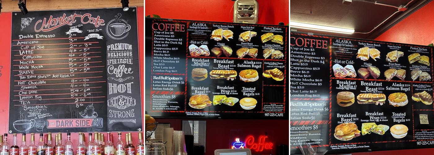 Alaska Coffee Menu