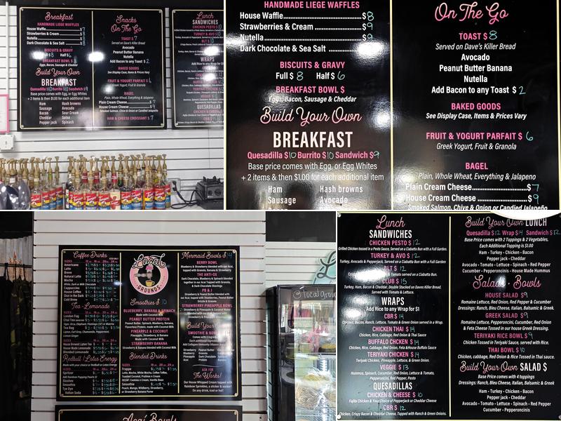 Local Grounds Menu