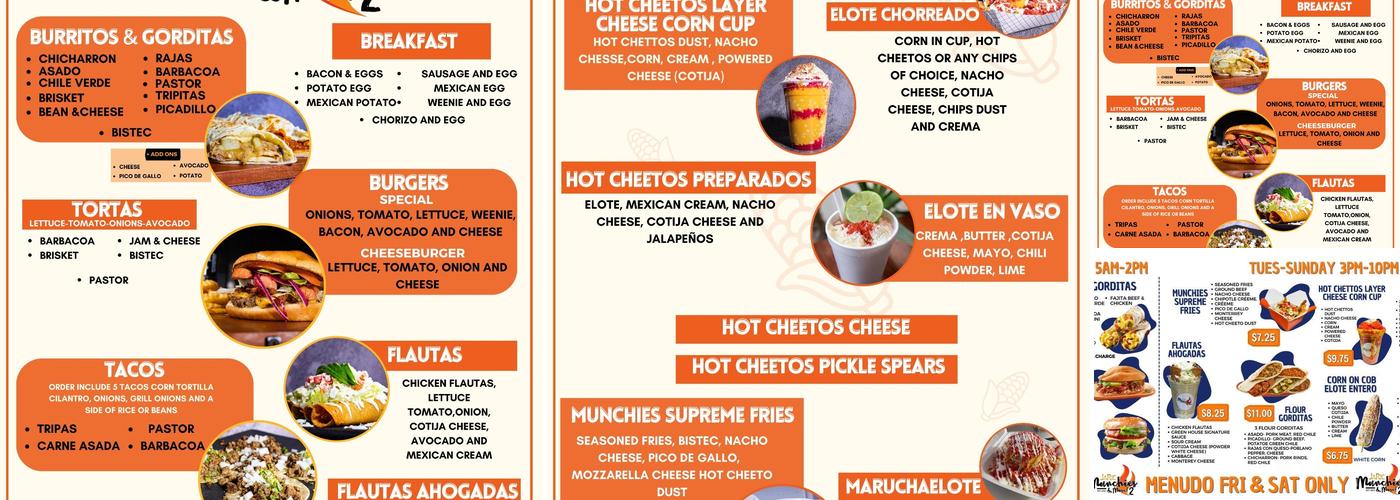 JaRic Munchies and more Menu