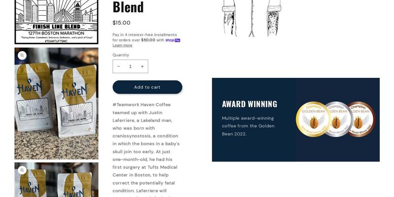 Haven Coffee Roasters Menu