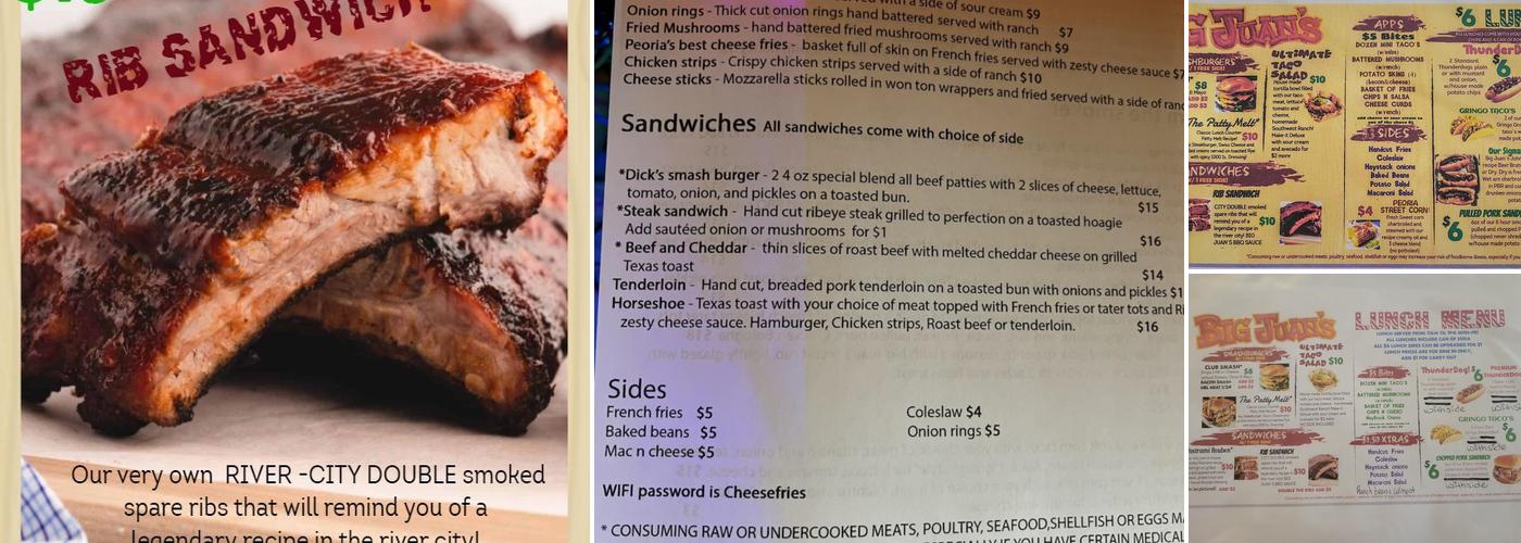 Big Juan's Tejano smokehouse and cantina Menu