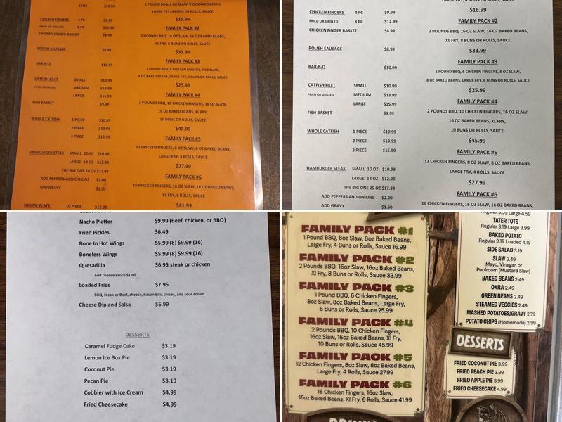 Backwoods Grill Menu