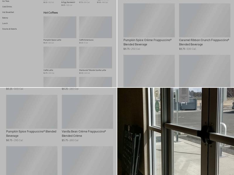 Starbucks Menu