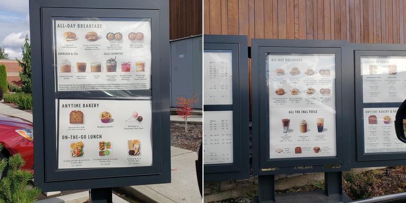 Starbucks Menu
