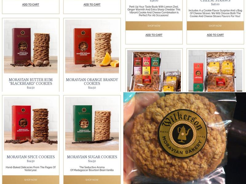 Wilkerson Moravian Bakery Menu