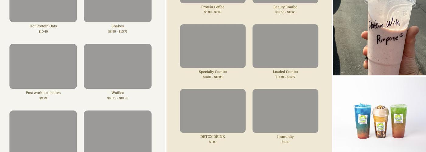 Millcreek Nutrition Menu