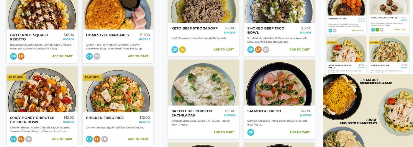 KITCH Meals Menu