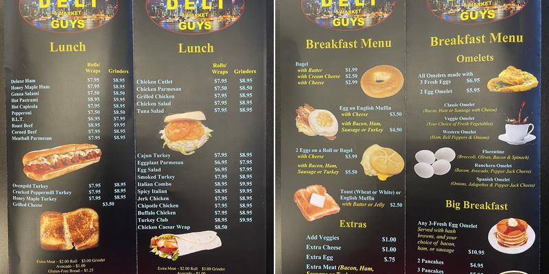 New York Deli Guys Menu