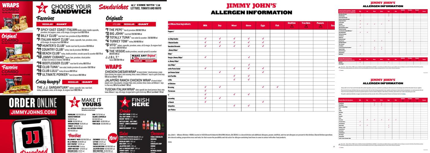 Jimmy John's Menu