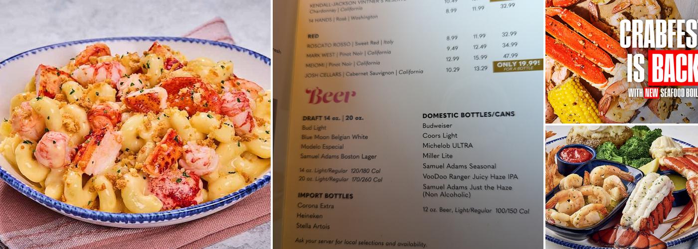 Red Lobster Menu