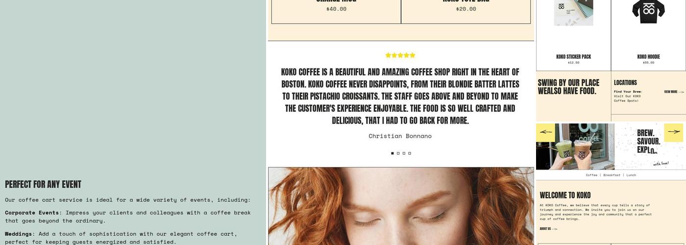Koko Coffee Menu