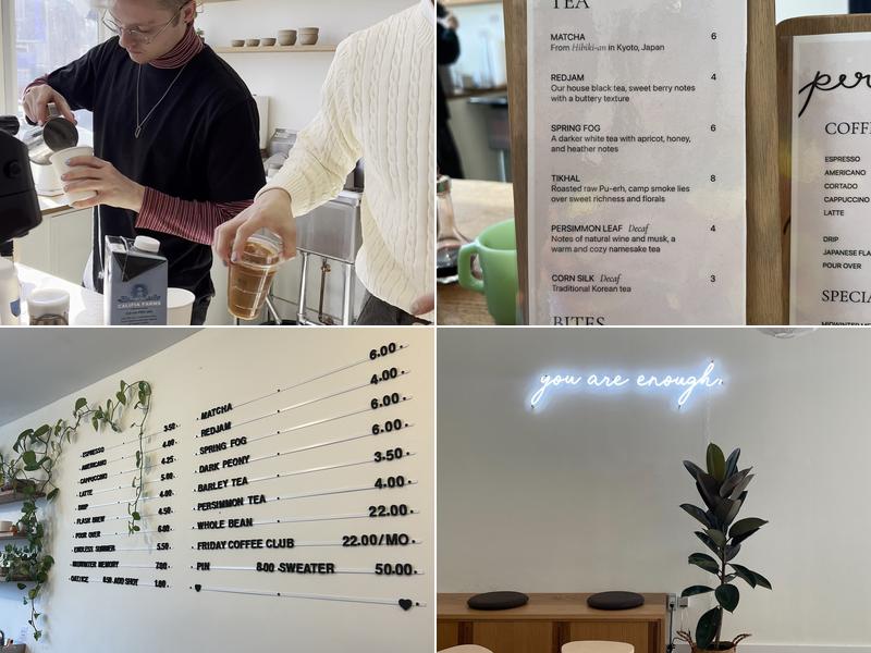 Persimmon Coffee Menu