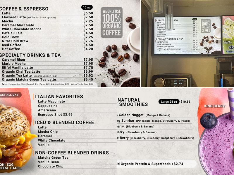 Kabod Coffee Menu