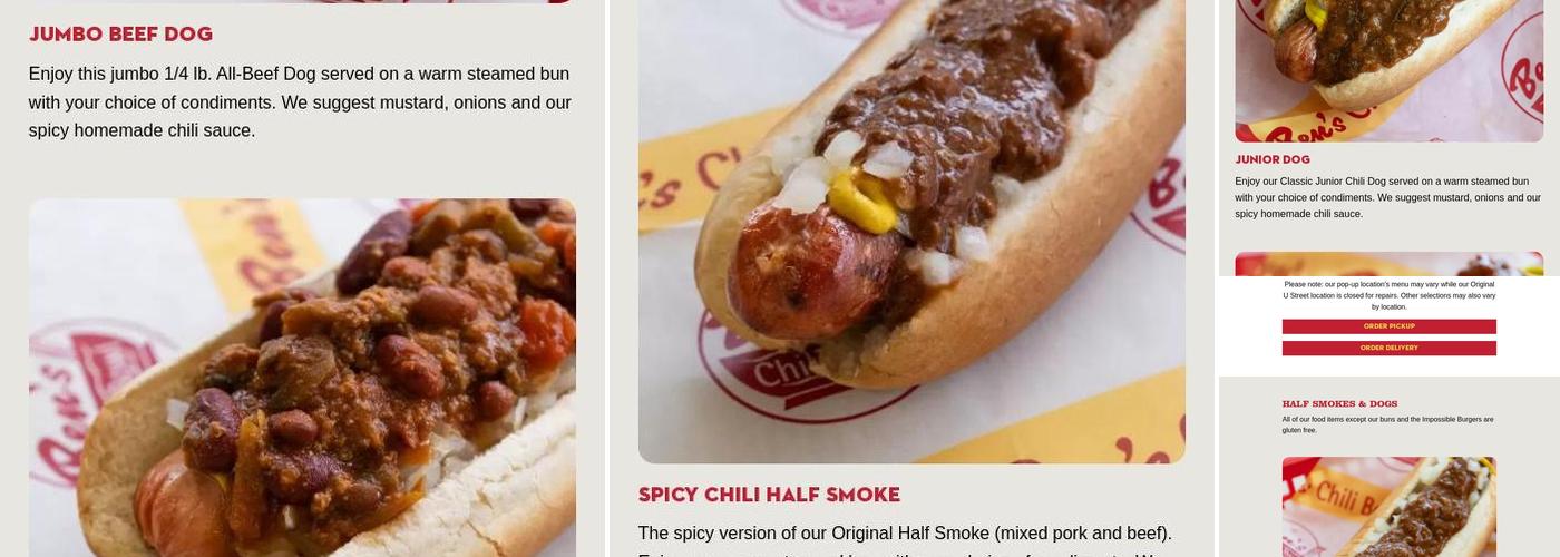 Ben's Chili Bowl Menu