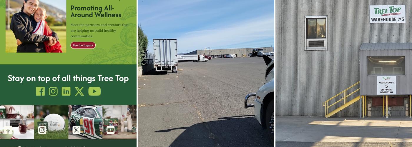 Tree Top - Retail Warehouse Menu