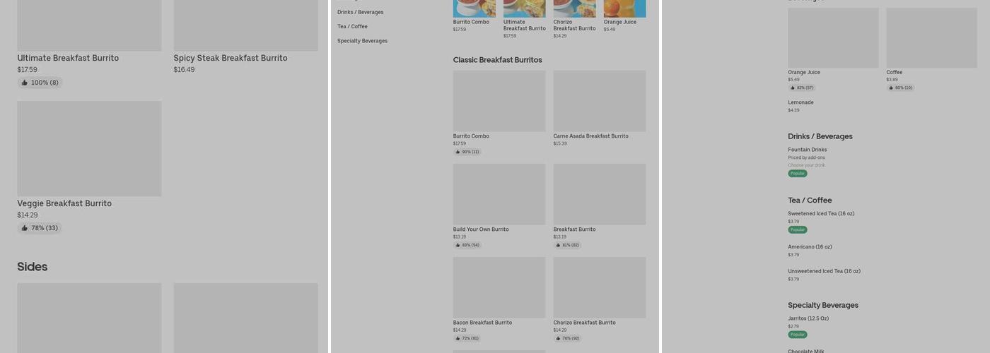 Hot Wings Menu