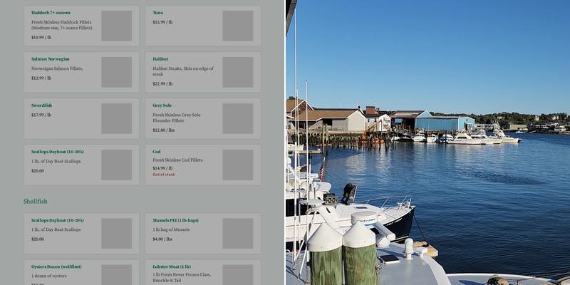 Fisherman's Wharf Gloucester Menu