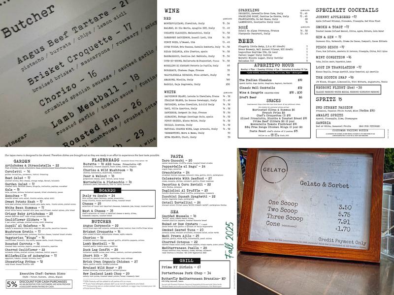 Plado Tasting Bar Menu