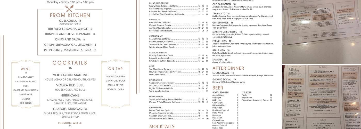 Curate Menu