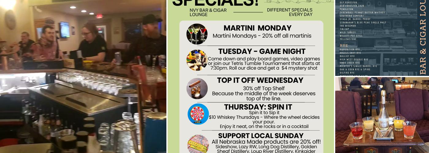 NVY Bar & Cigar Lounge Menu