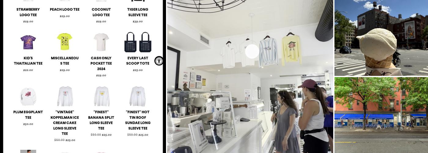 Morgenstern’s Finest Ice Cream Menu