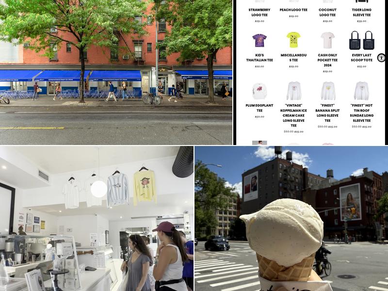 Morgenstern’s Finest Ice Cream Menu