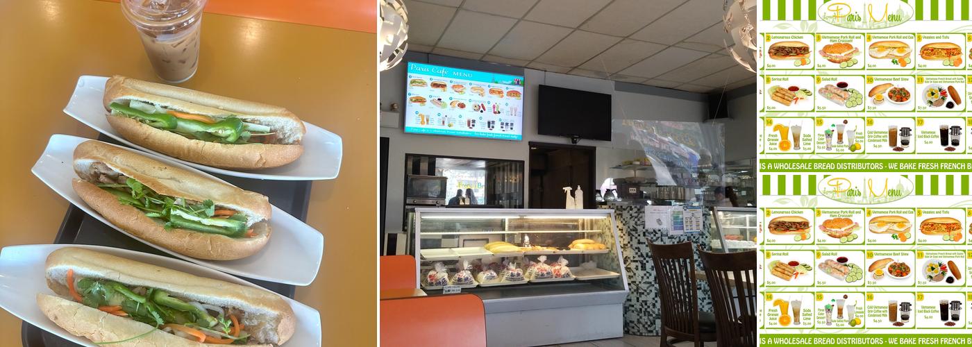 Paris Bakery Menu