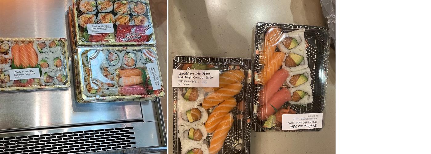 Sushi On The Run Menu