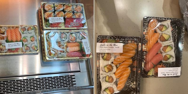 Sushi On The Run Menu