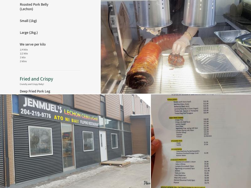 Jenmuels Lechon Cebu and Grill MCPHILLIPS Menu
