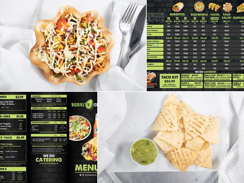 Burrito Guyz Menu