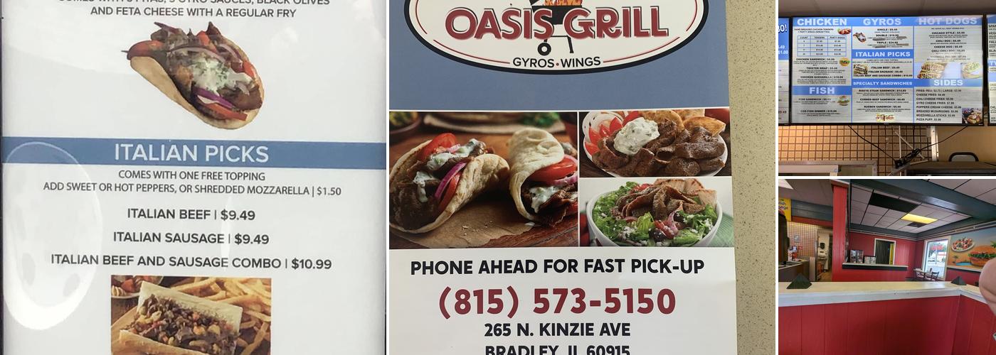 Oasis Grill Menu
