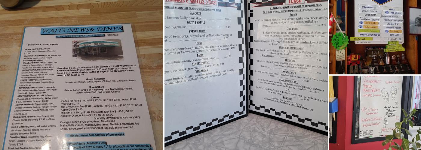 Wait's on Nelson Menu