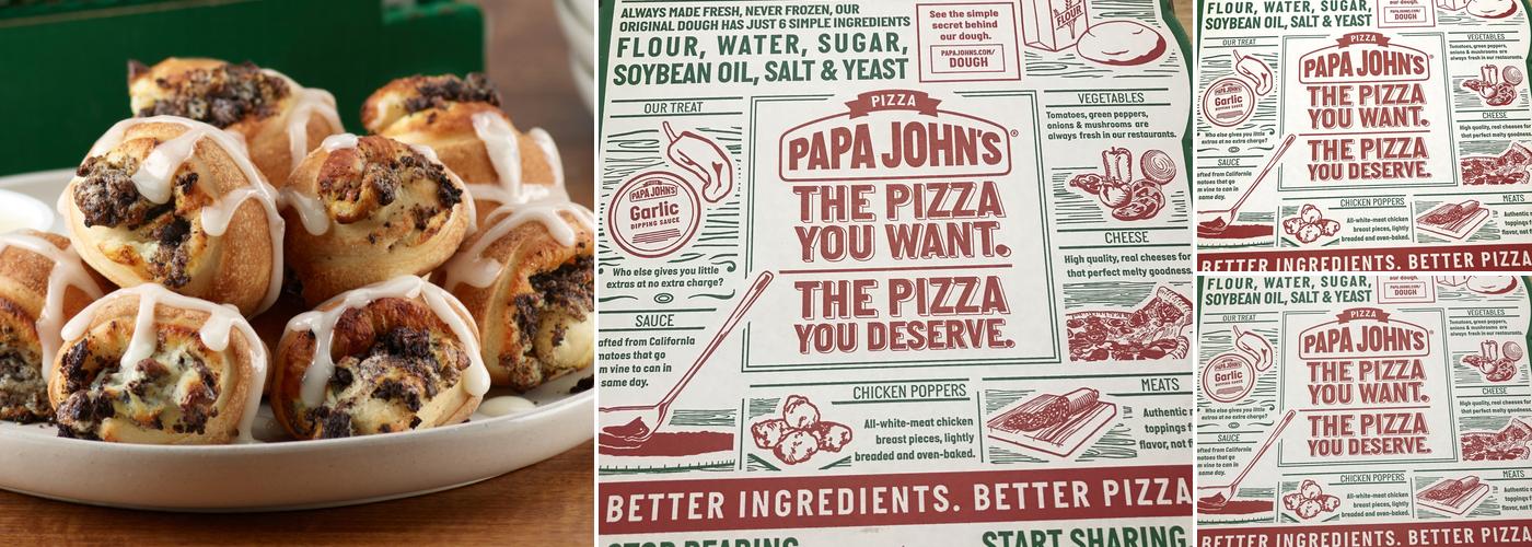 Papa Johns Pizza Menu